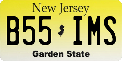 NJ license plate B55IMS