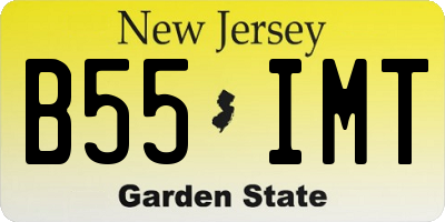 NJ license plate B55IMT
