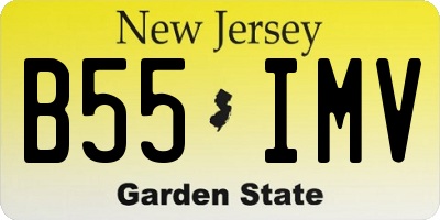 NJ license plate B55IMV