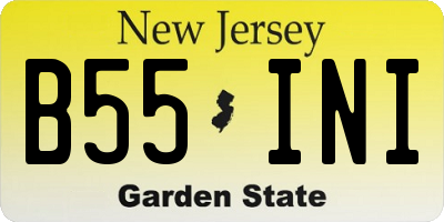 NJ license plate B55INI
