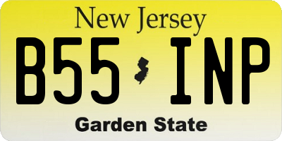 NJ license plate B55INP