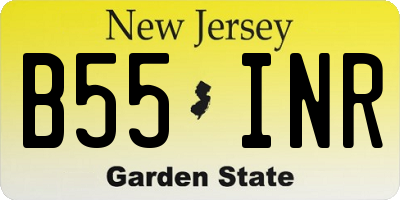 NJ license plate B55INR