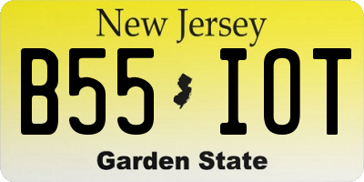NJ license plate B55IOT