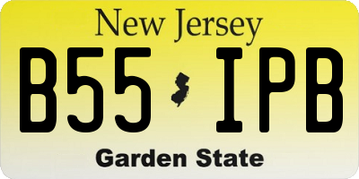 NJ license plate B55IPB