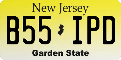 NJ license plate B55IPD