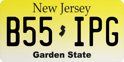 NJ license plate B55IPG