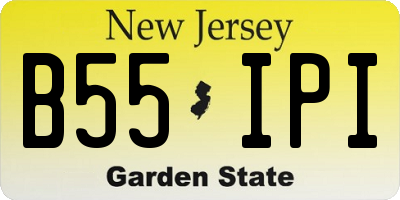 NJ license plate B55IPI