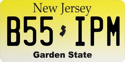 NJ license plate B55IPM