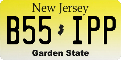 NJ license plate B55IPP