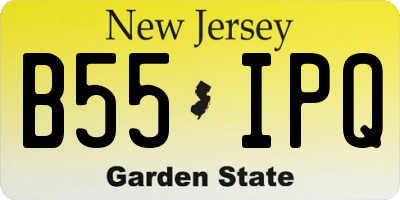 NJ license plate B55IPQ