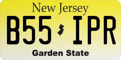 NJ license plate B55IPR