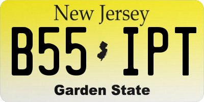 NJ license plate B55IPT