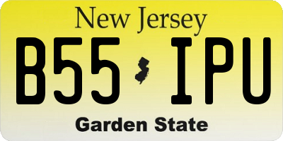 NJ license plate B55IPU