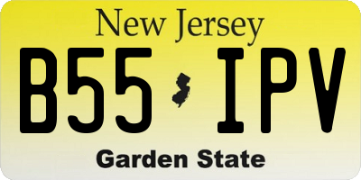 NJ license plate B55IPV