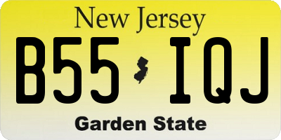 NJ license plate B55IQJ