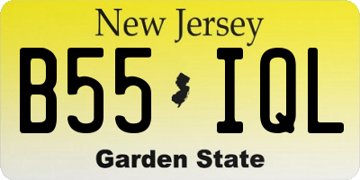 NJ license plate B55IQL