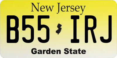 NJ license plate B55IRJ