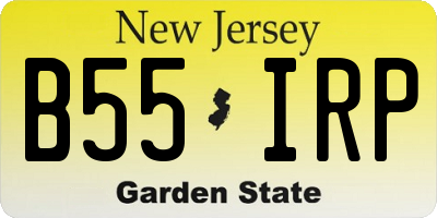 NJ license plate B55IRP
