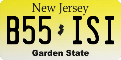 NJ license plate B55ISI