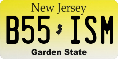 NJ license plate B55ISM