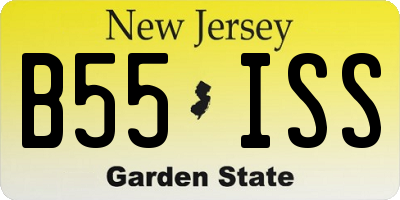 NJ license plate B55ISS
