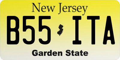 NJ license plate B55ITA