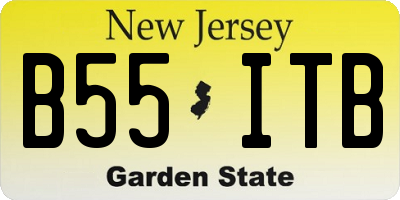 NJ license plate B55ITB