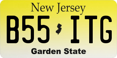 NJ license plate B55ITG