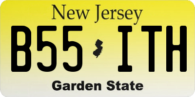NJ license plate B55ITH