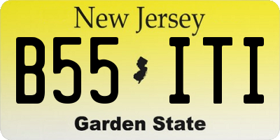 NJ license plate B55ITI