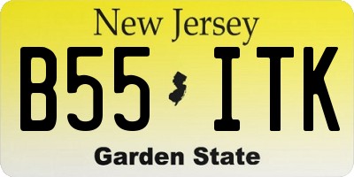 NJ license plate B55ITK