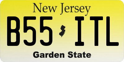 NJ license plate B55ITL