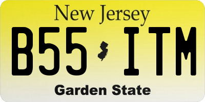 NJ license plate B55ITM