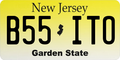 NJ license plate B55ITO