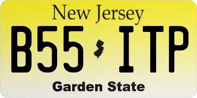 NJ license plate B55ITP