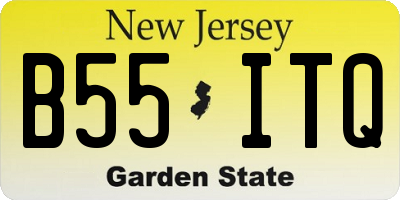 NJ license plate B55ITQ
