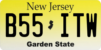 NJ license plate B55ITW