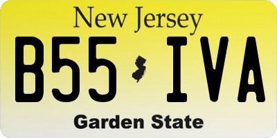 NJ license plate B55IVA