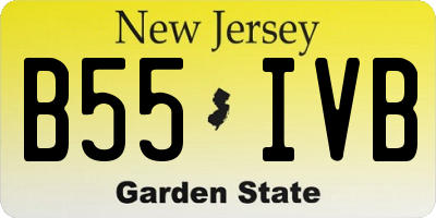NJ license plate B55IVB