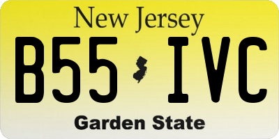NJ license plate B55IVC