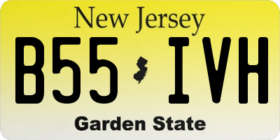 NJ license plate B55IVH