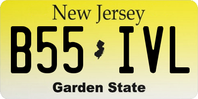 NJ license plate B55IVL