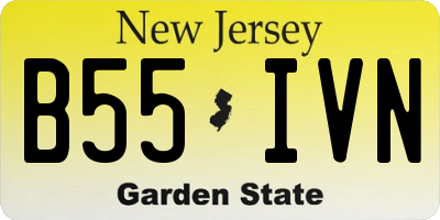 NJ license plate B55IVN