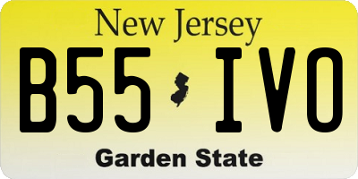 NJ license plate B55IVO
