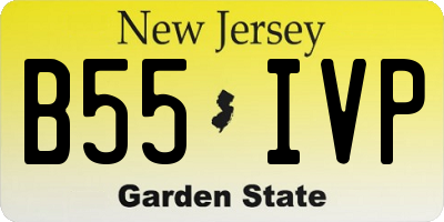 NJ license plate B55IVP