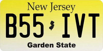 NJ license plate B55IVT