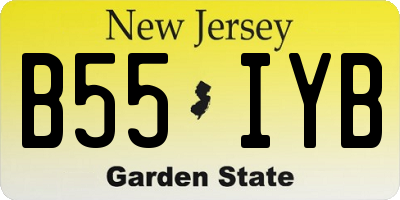 NJ license plate B55IYB