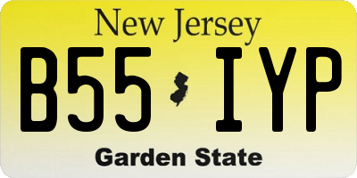 NJ license plate B55IYP