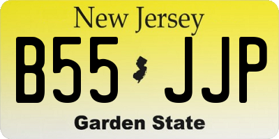 NJ license plate B55JJP