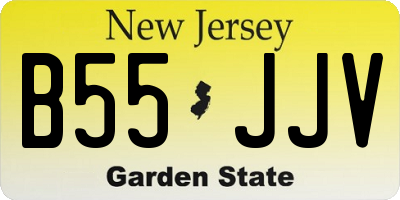 NJ license plate B55JJV